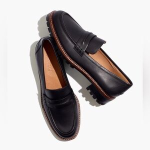 Madewell Black Corinne Lugsole Loafer in size 7.5